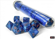 Buy Chessex Lab Dice Polyhedral 7-Dice Set Borealis Midnight/copper (with bonus die)