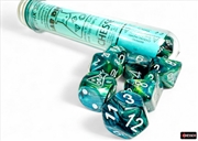 Buy Chessex Lab Dice Polyhedral 7-Dice Set Lustrous Neptune/grey (with bonus die)