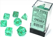 Buy Chessex Polyhedral 7-Die Set Borealis Light Green/Gold (Luminary Effect)