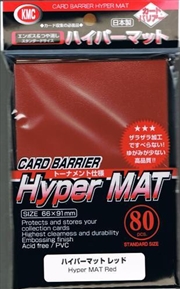Buy KMC Hyper MAT Sleeve 80 Pack (91mm x 66mm) - Red