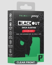 Buy Palms Off Gaming - BLACKout Deck Sleeves - Japanese - 60pc - JADE