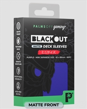 Buy Palms Off Gaming - BLACKout Deck Sleeves - Japanese - 60pc - PURPLE - Matte