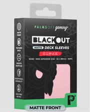 Buy Palms Off Gaming - BLACKout Deck Sleeves - Japanese - 60pc - ROSE - Matte