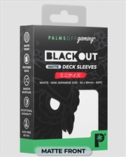 Buy Palms Off Gaming - BLACKout Deck Sleeves - Japanese - 60pc - WHITE - Matte
