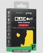 Buy Palms Off Gaming - BLACKout Deck Sleeves - Japanese - 60pc - YELLOW