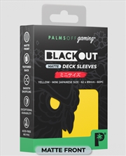 Buy Palms Off Gaming - BLACKout Deck Sleeves - Japanese - 60pc - YELLOW - Matte