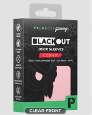 Buy Palms Off Gaming - BLACKout Deck Sleeves - Japanese - 60pc -ROSE