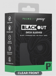 Buy Palms Off Gaming - BLACKout Deck Sleeves - Standard - 100pc - BLACK