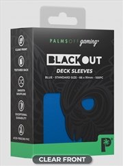 Buy Palms Off Gaming - BLACKout Deck Sleeves - Standard - 100pc - BLUE