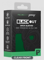 Buy Palms Off Gaming - BLACKout Deck Sleeves - Standard - 100pc - GREEN