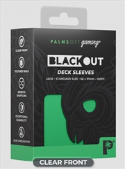 Buy Palms Off Gaming - BLACKout Deck Sleeves - Standard - 100pc - JADE