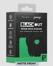 Buy Palms Off Gaming - BLACKout Deck Sleeves - Standard - 100pc - JADE - Matte