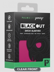 Buy Palms Off Gaming - BLACKout Deck Sleeves - Standard - 100pc - PINK