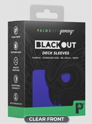 Buy Palms Off Gaming - BLACKout Deck Sleeves - Standard - 100pc - PURPLE
