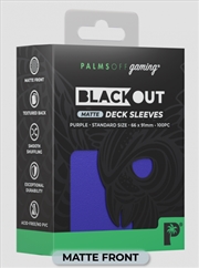 Buy Palms Off Gaming - BLACKout Deck Sleeves - Standard - 100pc - PURPLE - Matte