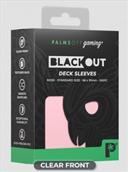 Buy Palms Off Gaming - BLACKout Deck Sleeves - Standard - 100pc - ROSE