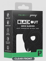 Buy Palms Off Gaming - BLACKout Deck Sleeves - Standard - 100pc - WHITE