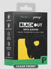 Buy Palms Off Gaming - BLACKout Deck Sleeves - Standard - 100pc - YELLOW