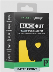 Buy Palms Off Gaming - BLACKout Deck Sleeves - Standard - 100pc - YELLOW - Matte