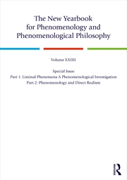 Buy The New Yearbook for Phenomenology and Phenomenological Philosophy
