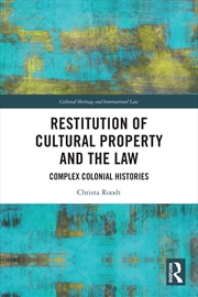 Buy Restitution of Cultural Property and the Law