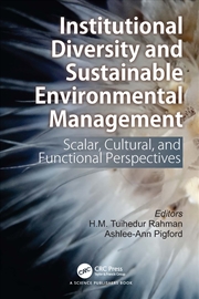 Buy Institutional Diversity and Sustainable Environmental Management