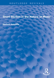 Buy Short Studies in the Nature of Music