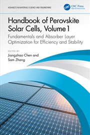 Buy Handbook Of Perovskite Solar C