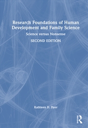 Buy Research Foundations of Human Development and Family Science