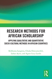 Buy Research Methods for African Scholarship