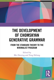 Buy The Development of Chomskyan Generative Grammar