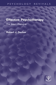 Buy Effective Psychotherapy