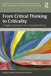 Buy From Critical Thinking to Criticality