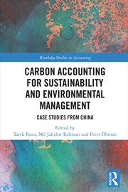 Buy Carbon Accounting for Sustainability and Environmental Management