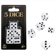 Buy Classic Games Pack of 5 Dice