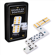 Buy Classic Double 6 Coloured Dominoes in Tin
