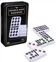 Buy Classic Double 9 Coloured Dominoes in Tin
