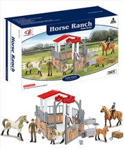 Buy Farm Animals Horse Ranch Playset with Accessories