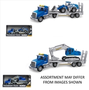 Buy Truck Transporter 45cm & Vehicle with Lights & Sounds assorted (Sent At Random)