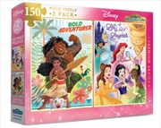 Buy Disney Princess Harlington Premium 150pce Kids Puzzle 2 Pack