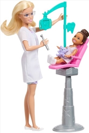 Buy Barbie Careers Dentist Playset with 2 Dolls, Blonde