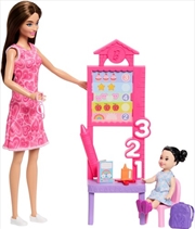 Buy Barbie Careers Teacher Playset with 2 Dolls, Brunette