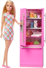 Buy Barbie Kitchen Doll, Fridge & Accessories Set