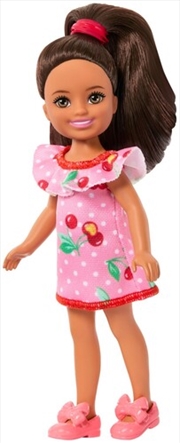 Buy Barbie Club Chelsea Lula Small Doll in Removable Cherry-Print Dress
