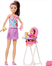 Buy Barbie Skipper Babysitters Inc. Playset with 2 Dolls & High Chair