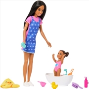 Buy Barbie Skipper Babysitters Inc. Playset with 2 Dolls & Bathtub, Brunette