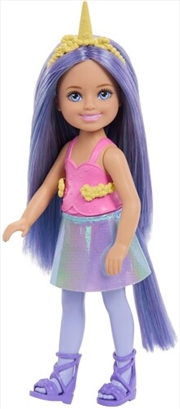 Buy Barbie Chelsea Unicorn Small Doll with Purple Hair & Removable Tail