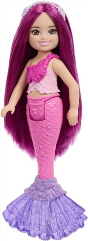 Buy Barbie Chelsea Mermaid Small Doll with Pink Hair & Tail
