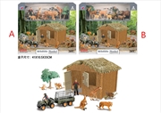 Buy Wild Animals Barn Playset with Quad Bike Trailer and Accessories 2 assorted (Sent At Random)