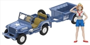 Buy 1:64 Hitch & Tow - 1943 Willys MB Die-Cast Jeep with Cargo Trailer and Military Pin-Up Girl Figurine